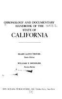 Chronology and documentary handbook of the State of California /