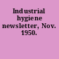 Industrial hygiene newsletter, Nov. 1950.