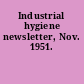 Industrial hygiene newsletter, Nov. 1951.