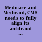 Medicare and Medicaid, CMS needs to fully align its antifraud efforts with the fraud risk framework : report to congressional addressees.