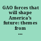 GAO forces that will shape America's future: themes from GAO's strategic plan, 2007-2012.