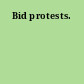Bid protests.