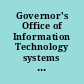 Governor's Office of Information Technology systems backup and recovery : IT performance audit.
