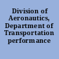 Division of Aeronautics, Department of Transportation performance audit