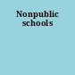 Nonpublic schools