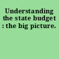 Understanding the state budget : the big picture.