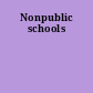 Nonpublic schools