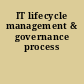IT lifecycle management & governance process