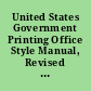 United States Government Printing Office Style Manual, Revised Edition, Jan. 1939.