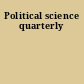 Political science quarterly