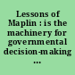 Lessons of Maplin : is the machinery for governmental decision-making at fault? /