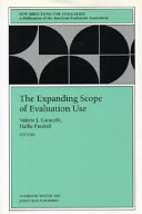 The expanding scope of evaluation use /