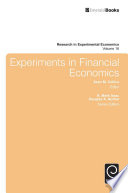Experiments in financial economics /