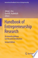 Handbook on entrepreneurship research : an interdisciplinary survey and introduction /