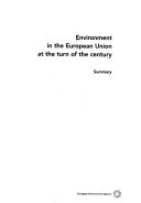 Environment in the European Union at the turn of the century : summary /