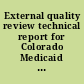 External quality review technical report for Colorado Medicaid managed care