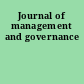 Journal of management and governance