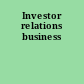 Investor relations business