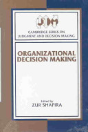 Organizational decision making /