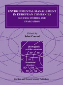 Environmental management in European companies : success stories and evaluation /