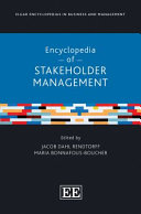 Encyclopedia of stakeholder management /