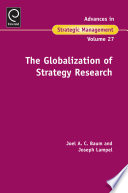 The globalization of strategy research /