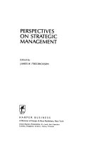 Perspectives on strategic management /
