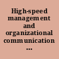 High-speed management and organizational communication in the 1990s : a reader /
