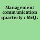 Management communication quarterly : McQ.
