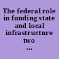 The federal role in funding state and local infrastructure two reports on public works financing.