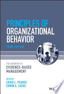 Principles of organizational behavior : the handbook of evidence-based management /