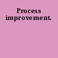 Process improvement.