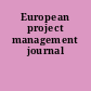 European project management journal