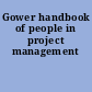 Gower handbook of people in project management