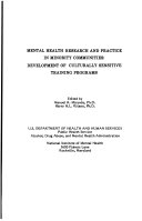 Mental health research and practice in minority communities : development of culturally sensitive training programs /