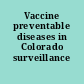 Vaccine preventable diseases in Colorado surveillance report.
