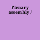 Plenary assembly /