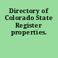 Directory of Colorado State Register properties.