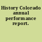 History Colorado annual performance report.