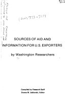 Sources of aid and information for US exporters /