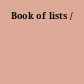 Book of lists /