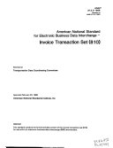 American national standard for electronic business data interchange : invoice transaction set (810) /