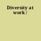 Diversity at work /