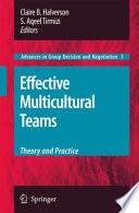 Effective multicultural teams theory and practice /