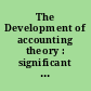 The Development of accounting theory : significant contributors to accounting thought in the 20th century /