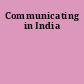 Communicating in India