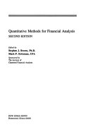Quantitative methods for financial analysis /