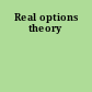 Real options theory