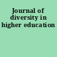 Journal of diversity in higher education