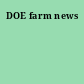 DOE farm news